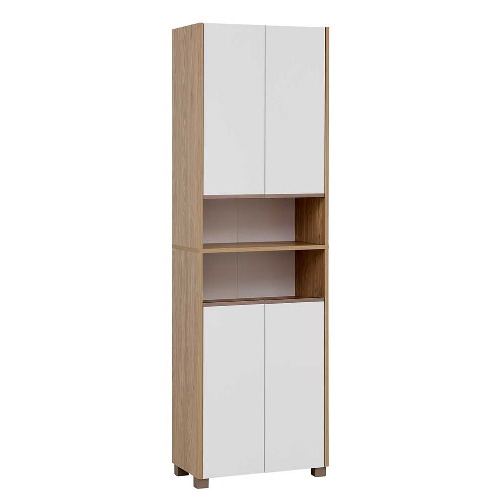 Badhochschrank Vakuum mit zwei offenen Fächern 187 cm hoch