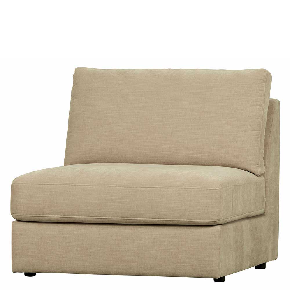 Sofa Kombination Pilamonia mit fünf Modulen in Beige Webstoff