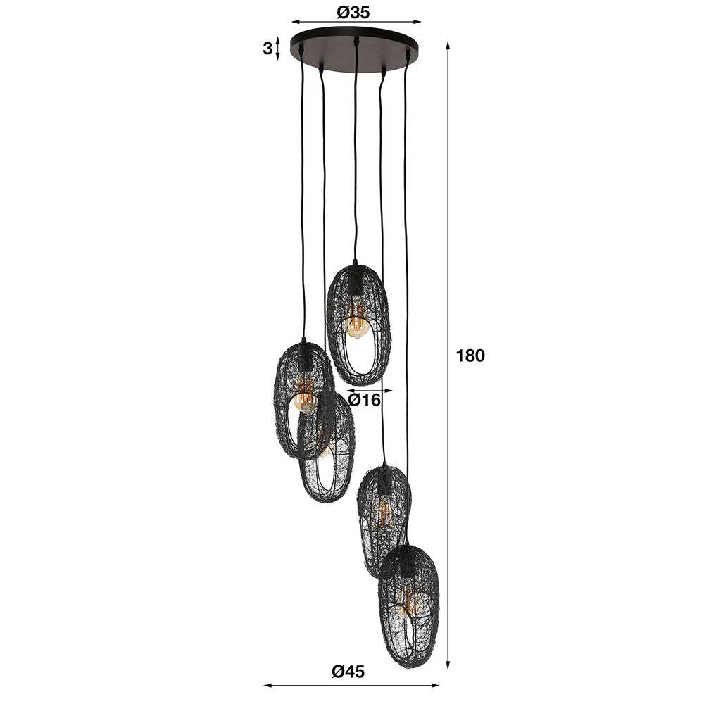 Hängeleuchte Florentinas aus Metall in modernem Design