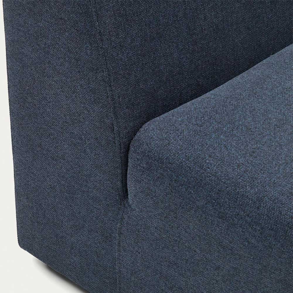 Modul Sofa Chaiselongue Badryca in Dunkelblau 152 cm tief