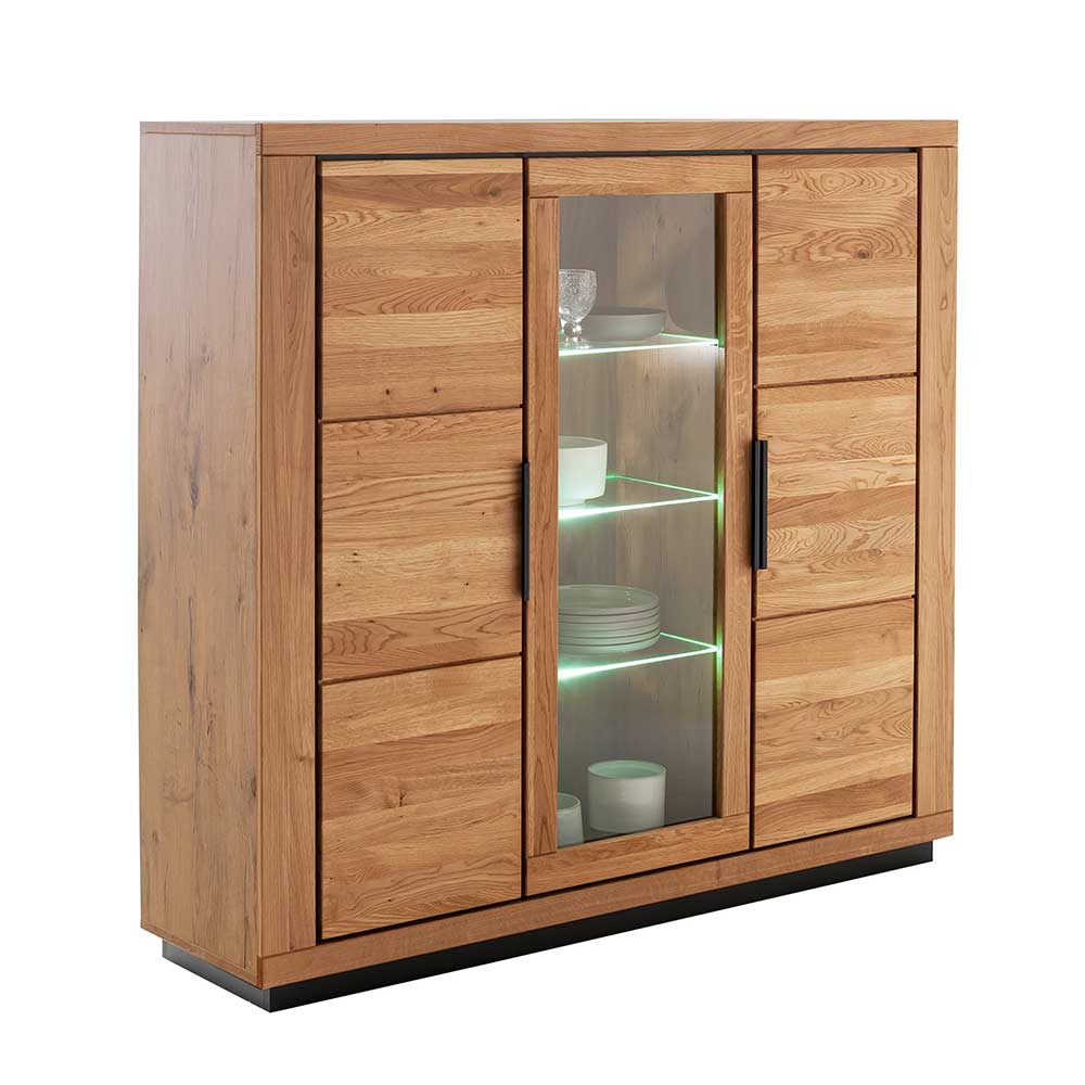 Wohnzimmerschrank Jayva in modernem Design - Wildeichefarben