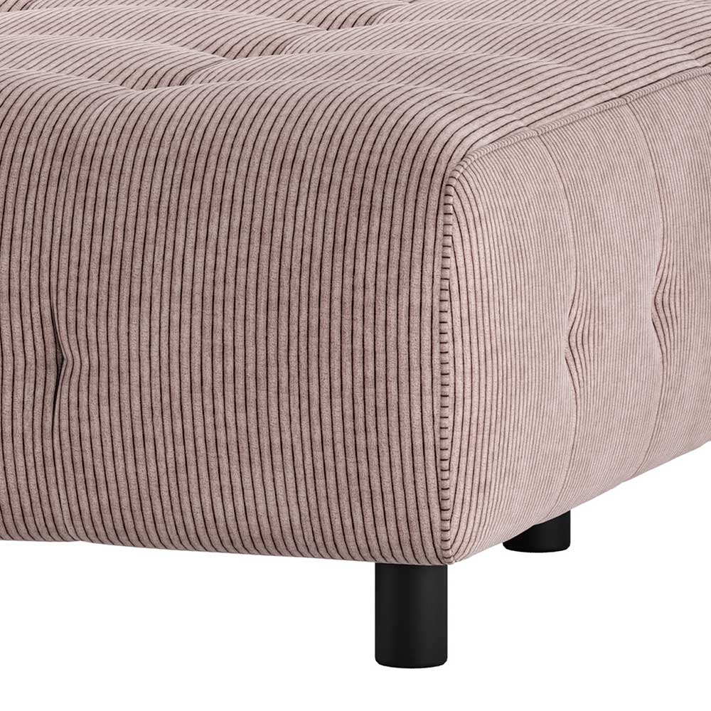 Modulsofa Element Mauve Mauritius aus Cord in modernem Design