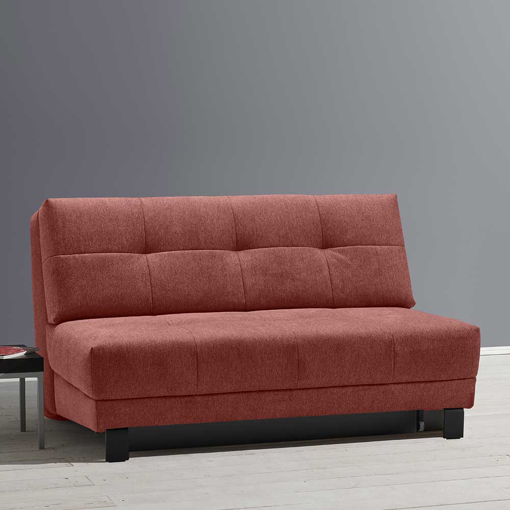 Rotes Schlafsofa Mivoje mit Faltmechanik Made in Germany