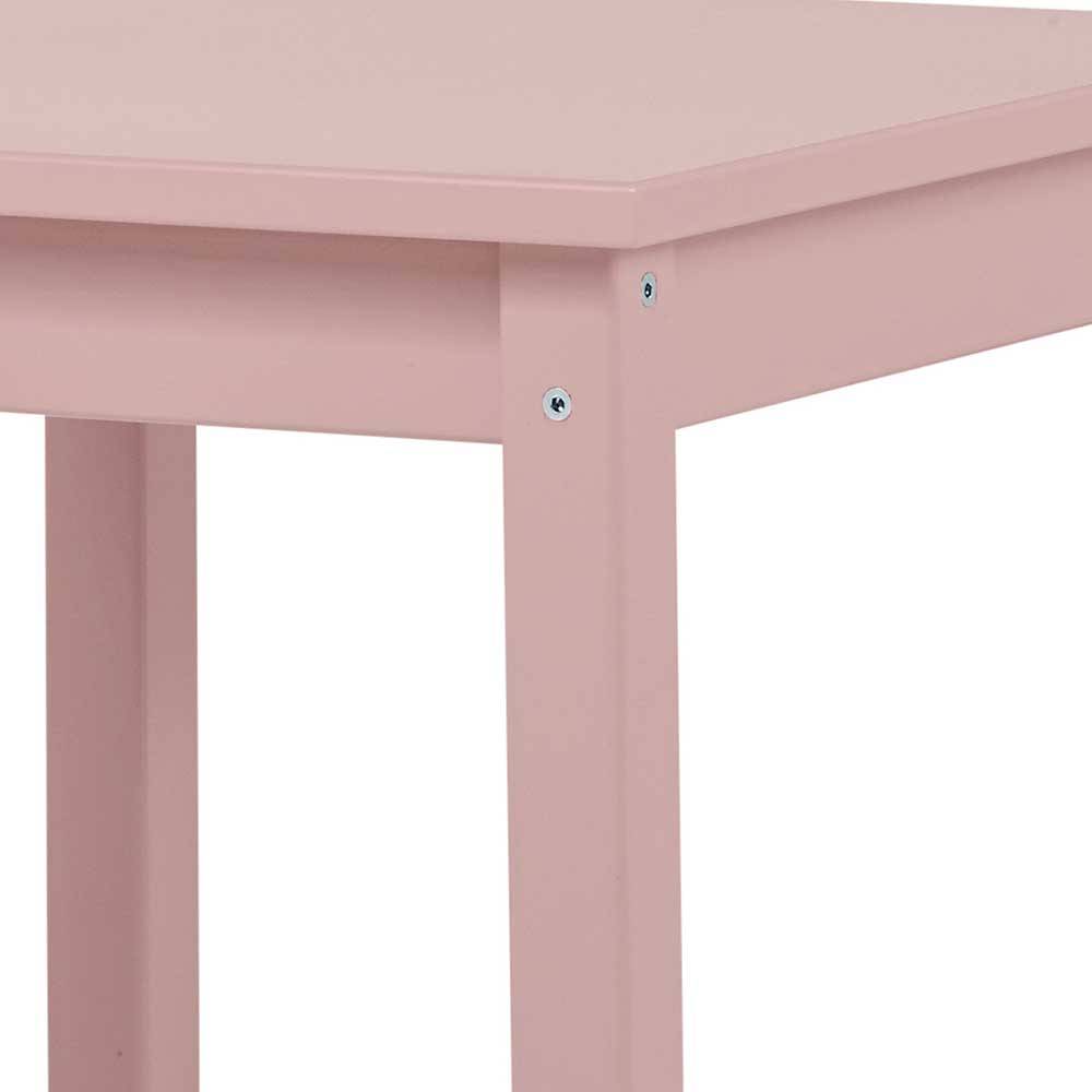 Kleiner Tisch Mina in Rosa - quadratische Form