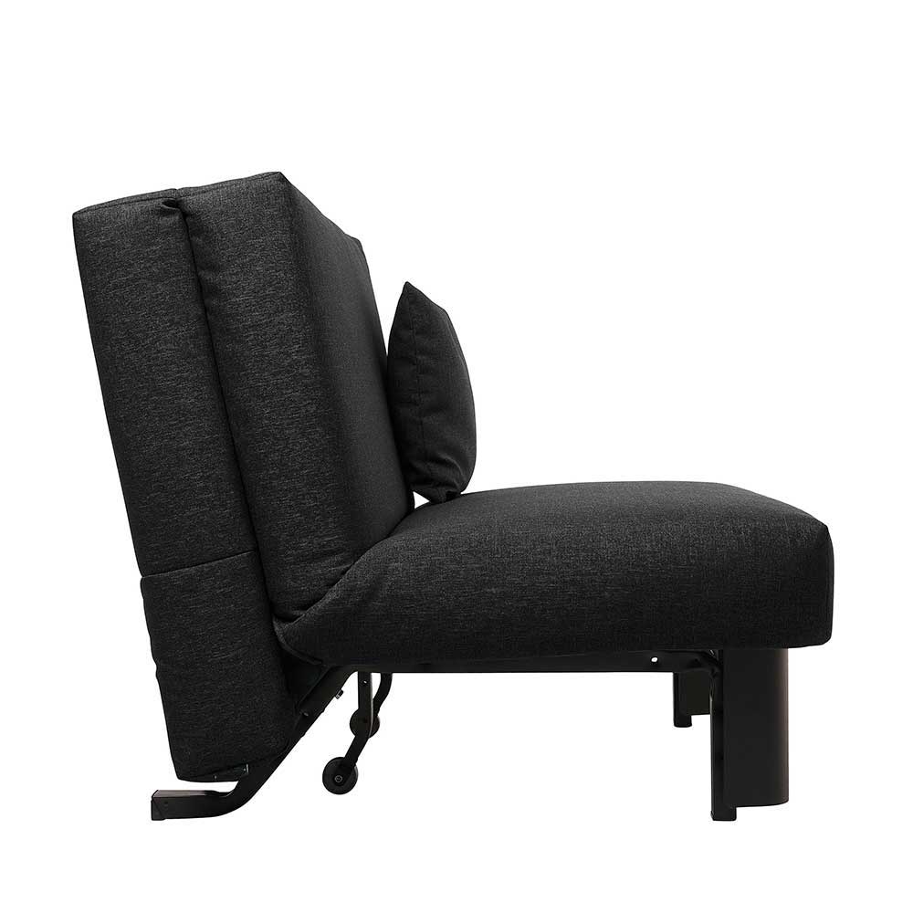 Zweisitzer Schlafsofa Clienta in Schwarz Made in Germany