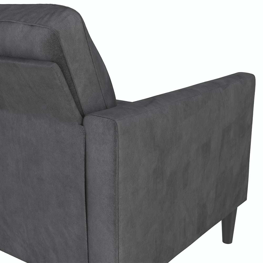 Dunkelgraues Wohnzimmer Sofa Contreros in modernem Design 188 cm breit