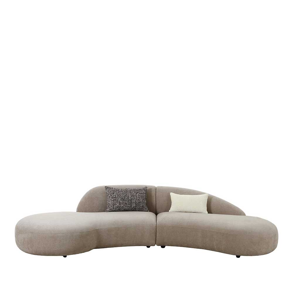 Sofa Blondago aus Chenillegewebe in modernem Design