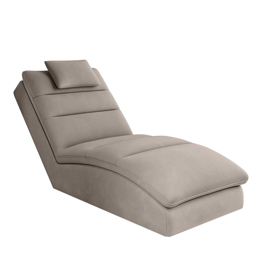 Relax Liegesessel Justa mit geschwungener Liegefläche in Beige