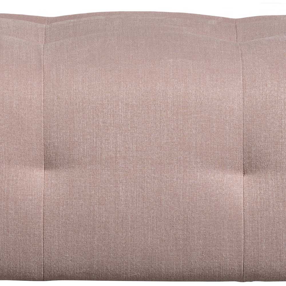 Couchhocker Yukon in Mauve aus Flachgewebe mit Vierfußgestell aus Holz