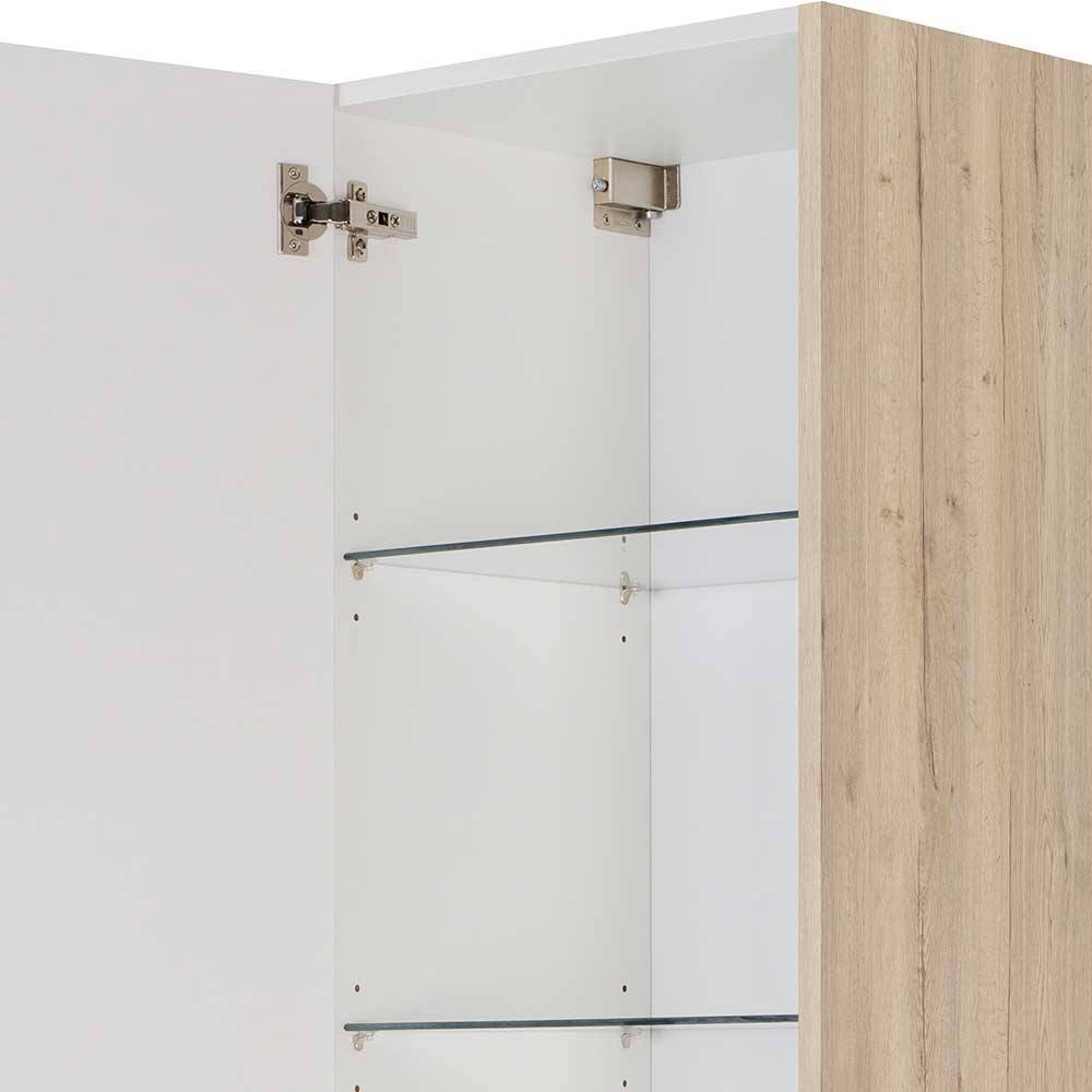 Hochschrank für Badezimmer Play 40 cm breit mit Wäscheklappe