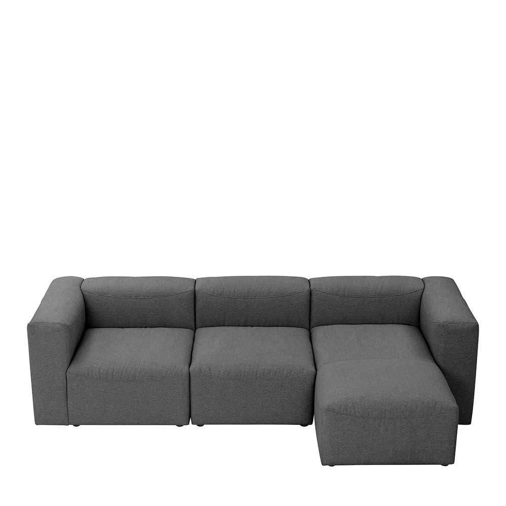 Modulsofa Felictia in Anthrazit Made in Germany (dreiteilig)