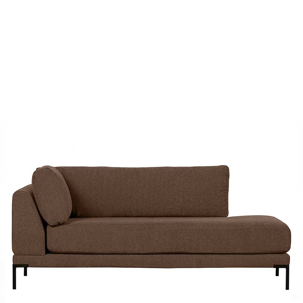 Chaiselongue Lehne links Rio in Braun - Modulsofa Element