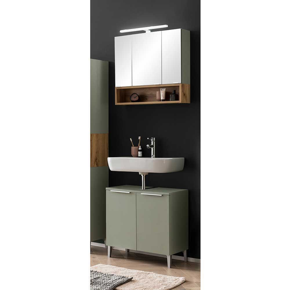 Badmöbel Set Loenie im Skandi Design 67 cm breit (zweiteilig)