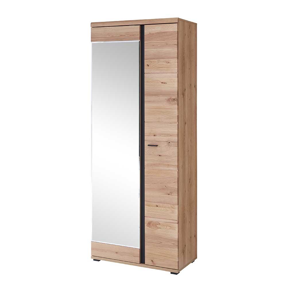 Dielenkleiderschrank Cacervo mit Spiegeltür in modernem Design