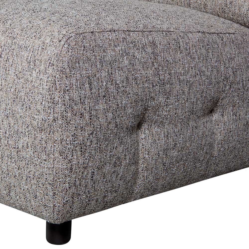 Modernes Sofa Element Modul Kyperia in Graubraun meliert 122 cm breit