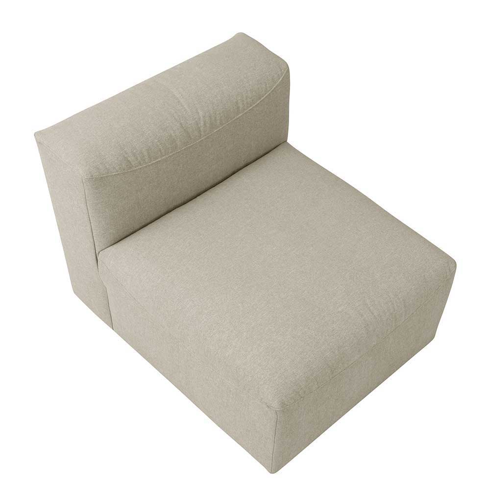 Modulsofa Pescara in Cremefarben 275 cm breit (dreiteilig)