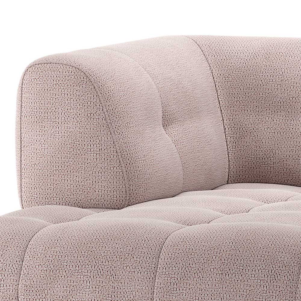 Sofaelement Mauve Timent aus Chenillegewebe in modernem Design