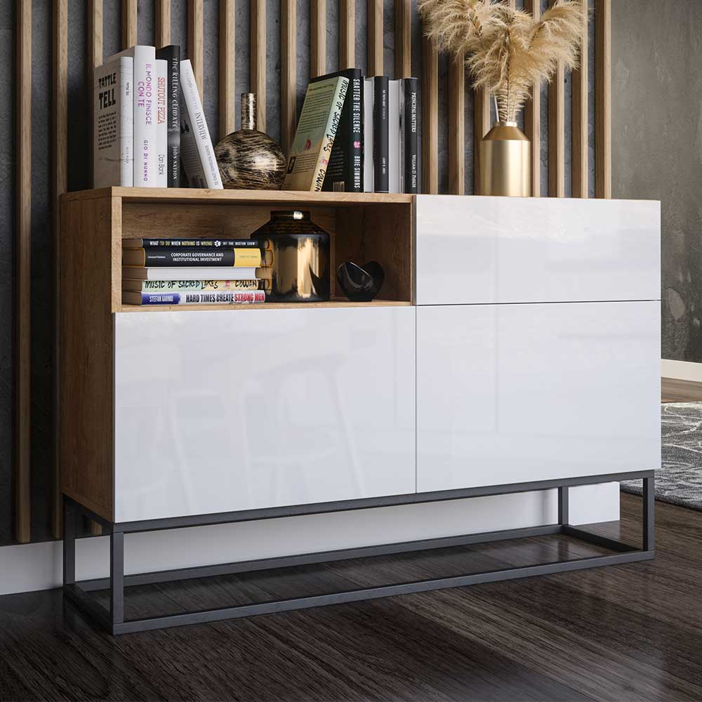 Sideboard Neptunus mit einem offenen Fach Hochglanz