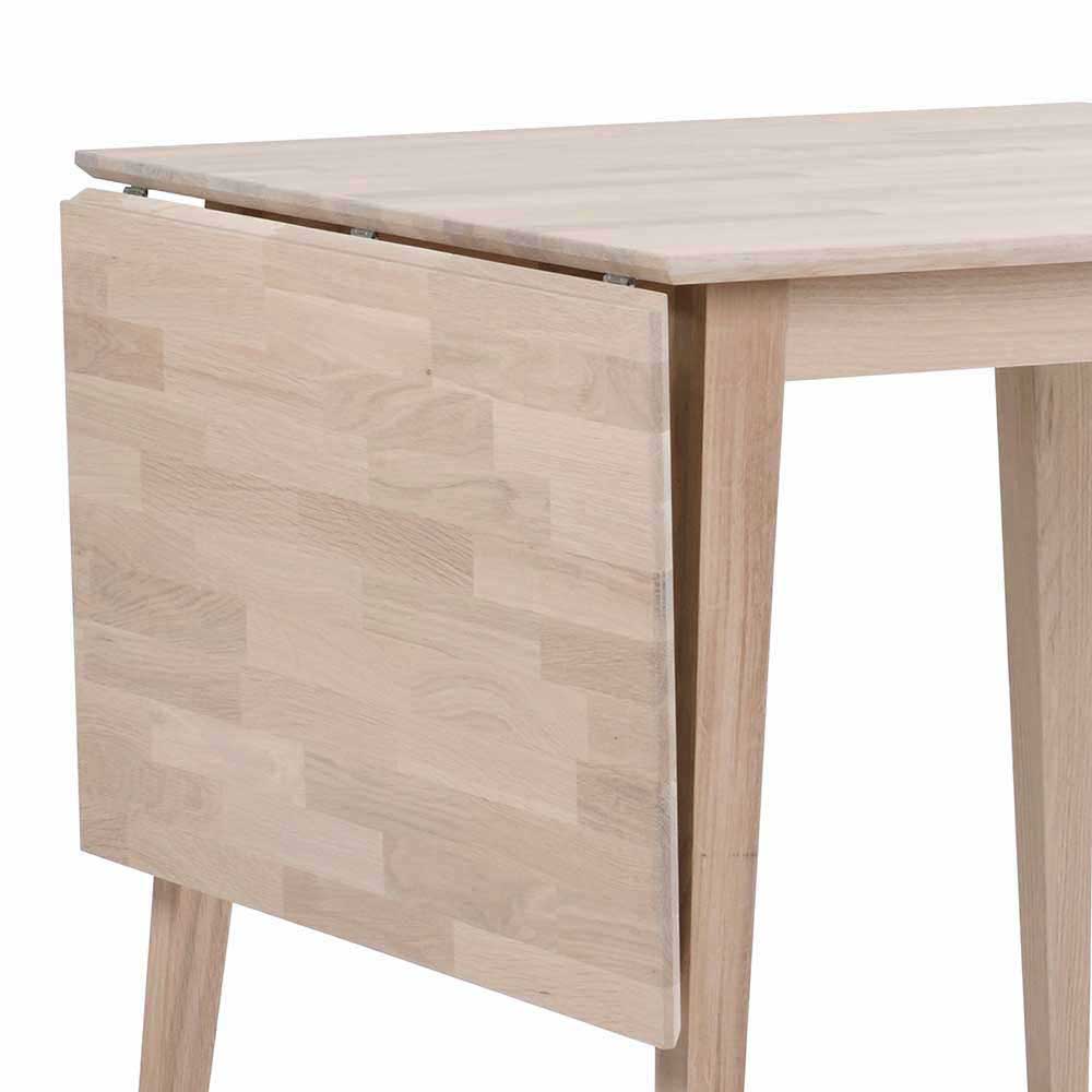 Komplette Essgruppe Vurian in Holz White Wash vier Stühle (fünfteilig)