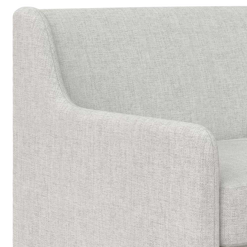 Sofa Nadiola mit drei Sitzplätzen und Vierfußgestell aus Metall