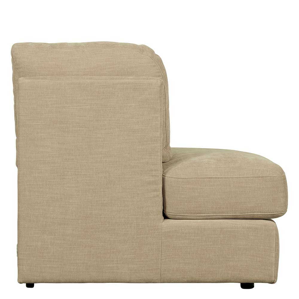 Modulsofa Abschluss Element links Pilamonia in Beige 44 cm Sitzhöhe