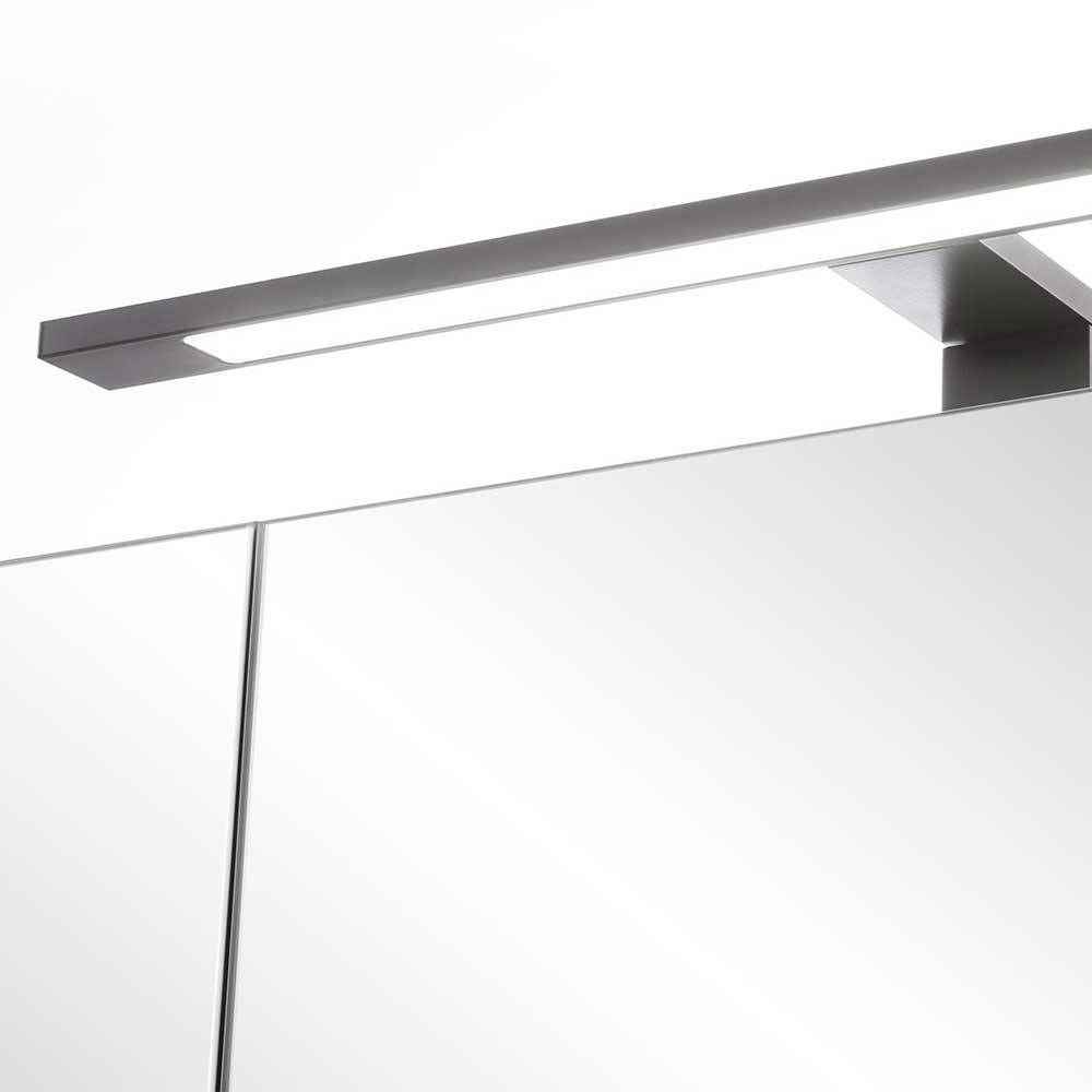 Modernes Design Badezimmerset Cadama mit LED Beleuchtung 47 cm tief (vierteilig)