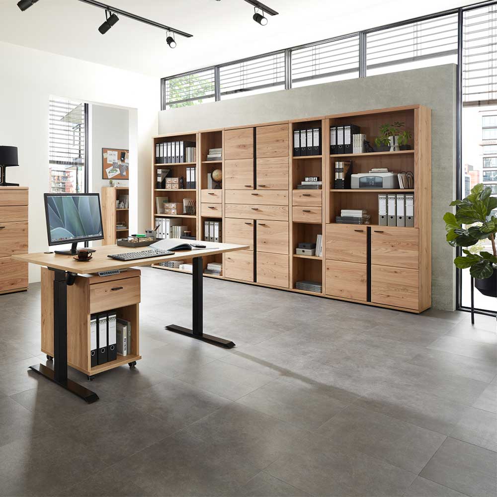 Büro Standregal Carsons in modernem Design 90 cm breit