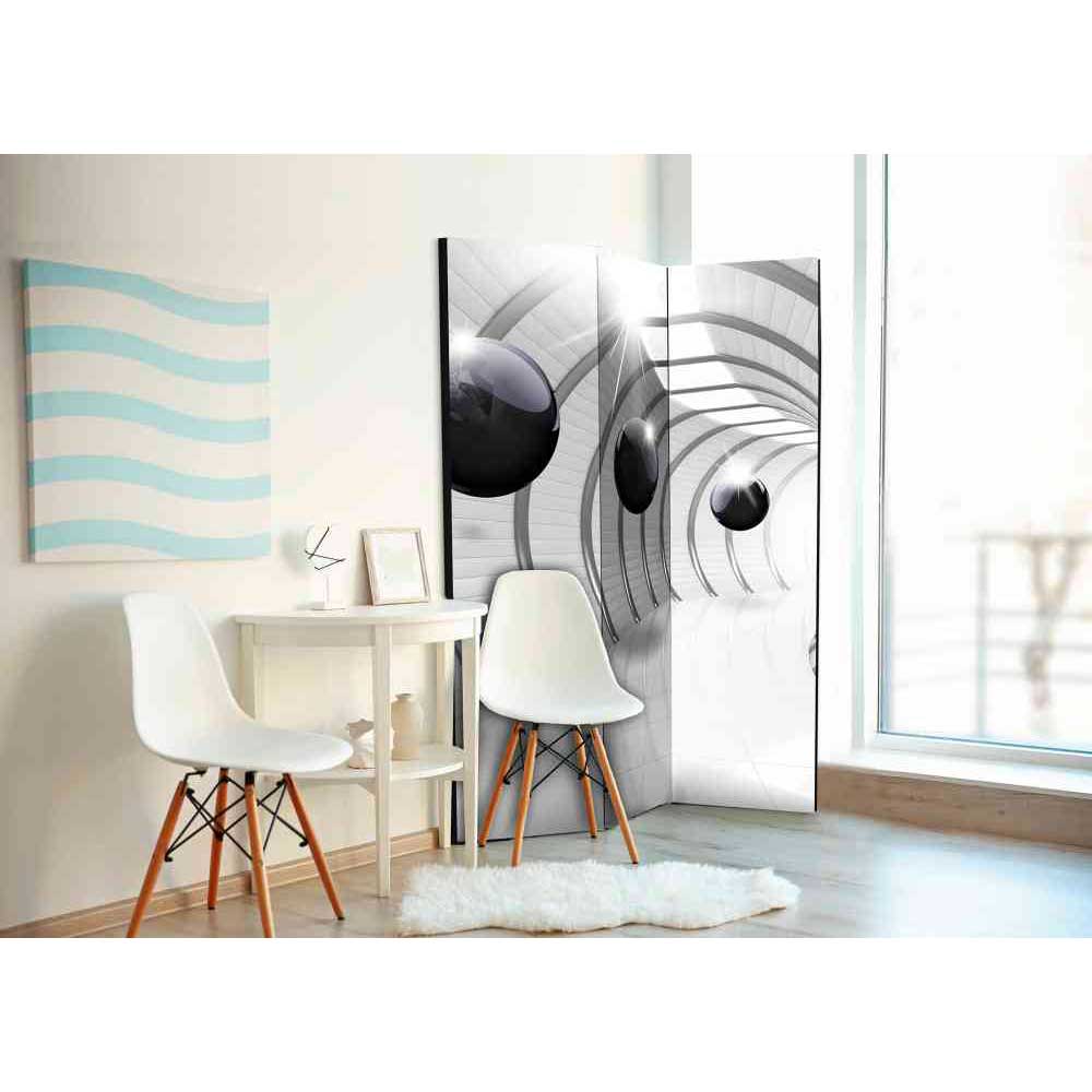 Spanische Wand Fascinationa mit abstraktem Motiv 3 teilig