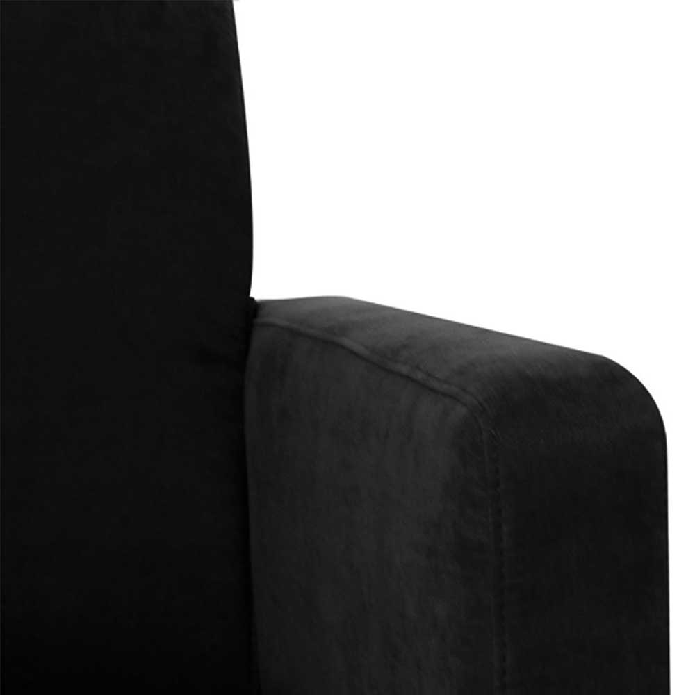 Kleiner Lounge Sessel Taliteo in Schwarz mit 42 cm Sitzhöhe