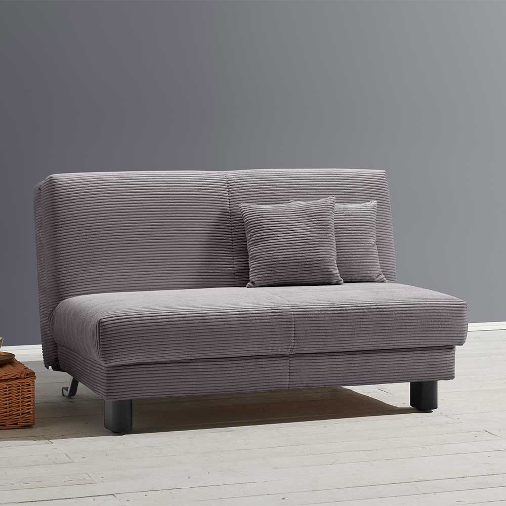 Ausklappbares Sofa Viodora mit Schlaffunktion aus Cord