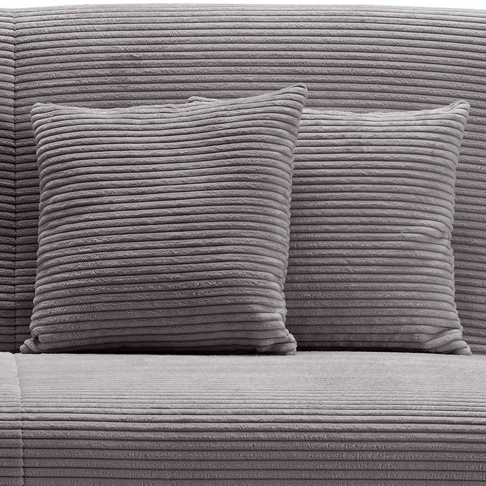 Ausklappbares Sofa Viodora mit Schlaffunktion aus Cord