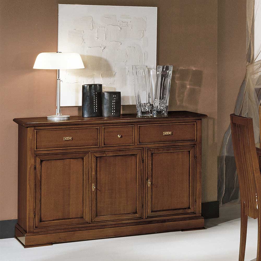 Sideboard Sesimbra mit drei Schubladen im klassischen Stil