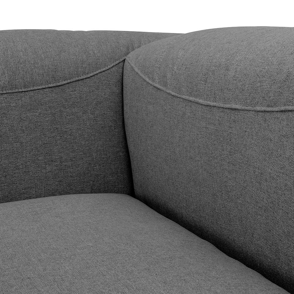 Couch Modul Recamiere Felictia in Anthrazit 160 cm tief