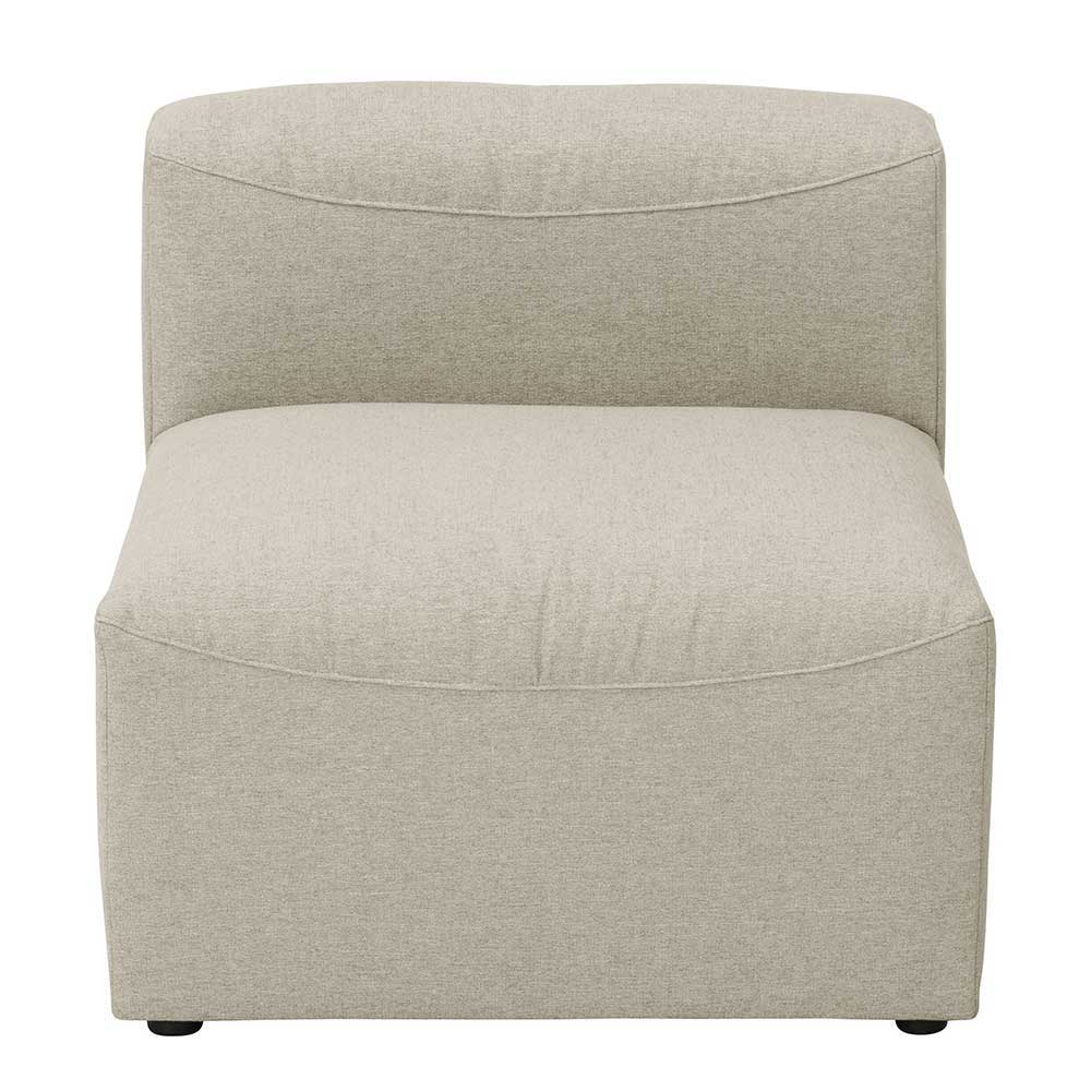 Modulsofa Pescara in Cremefarben 275 cm breit (dreiteilig)