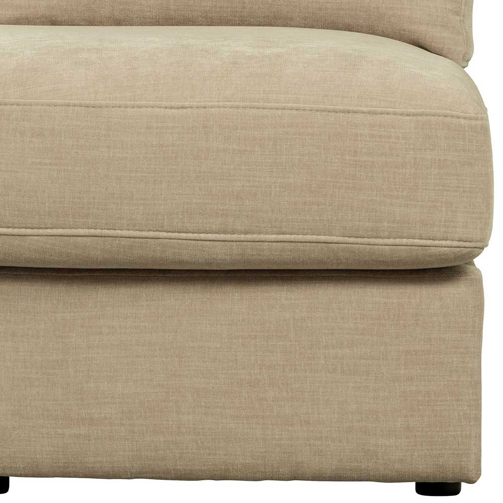 Modulsofa Abschluss Element links Pilamonia in Beige 44 cm Sitzhöhe