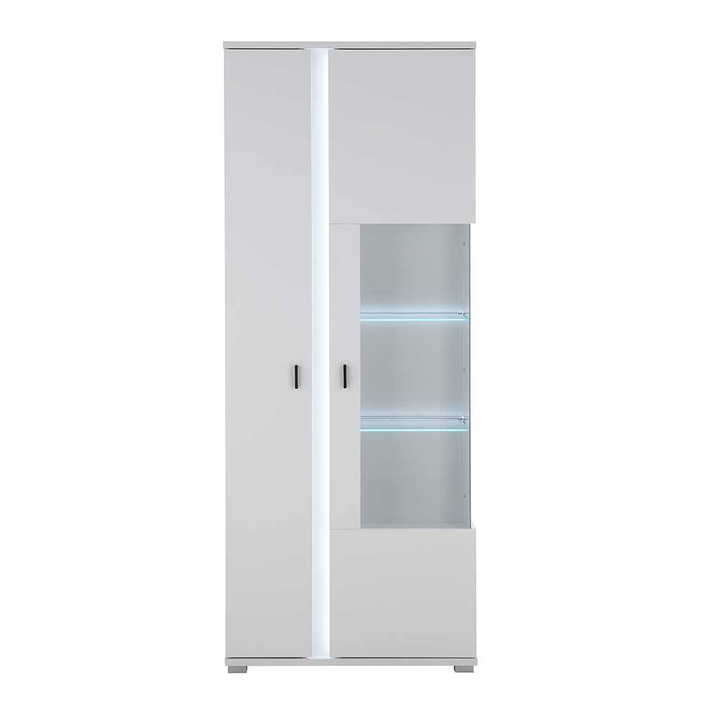 Wohnzimmervitrinenschrank Constantin mit LED Beleuchtung in modernem Design