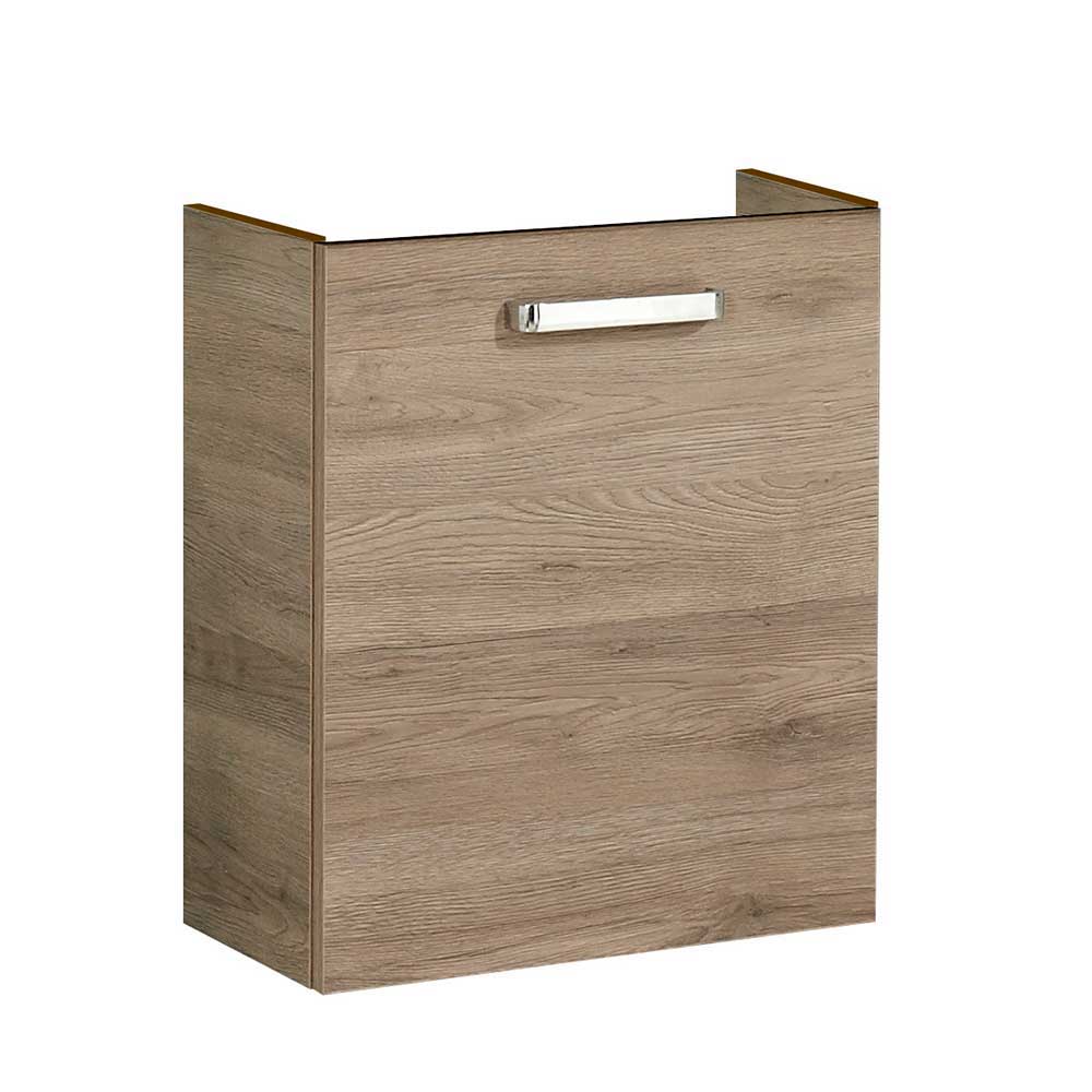 Waschbeckenschrank Jacquelina in modernem Design und Eiche San Remo