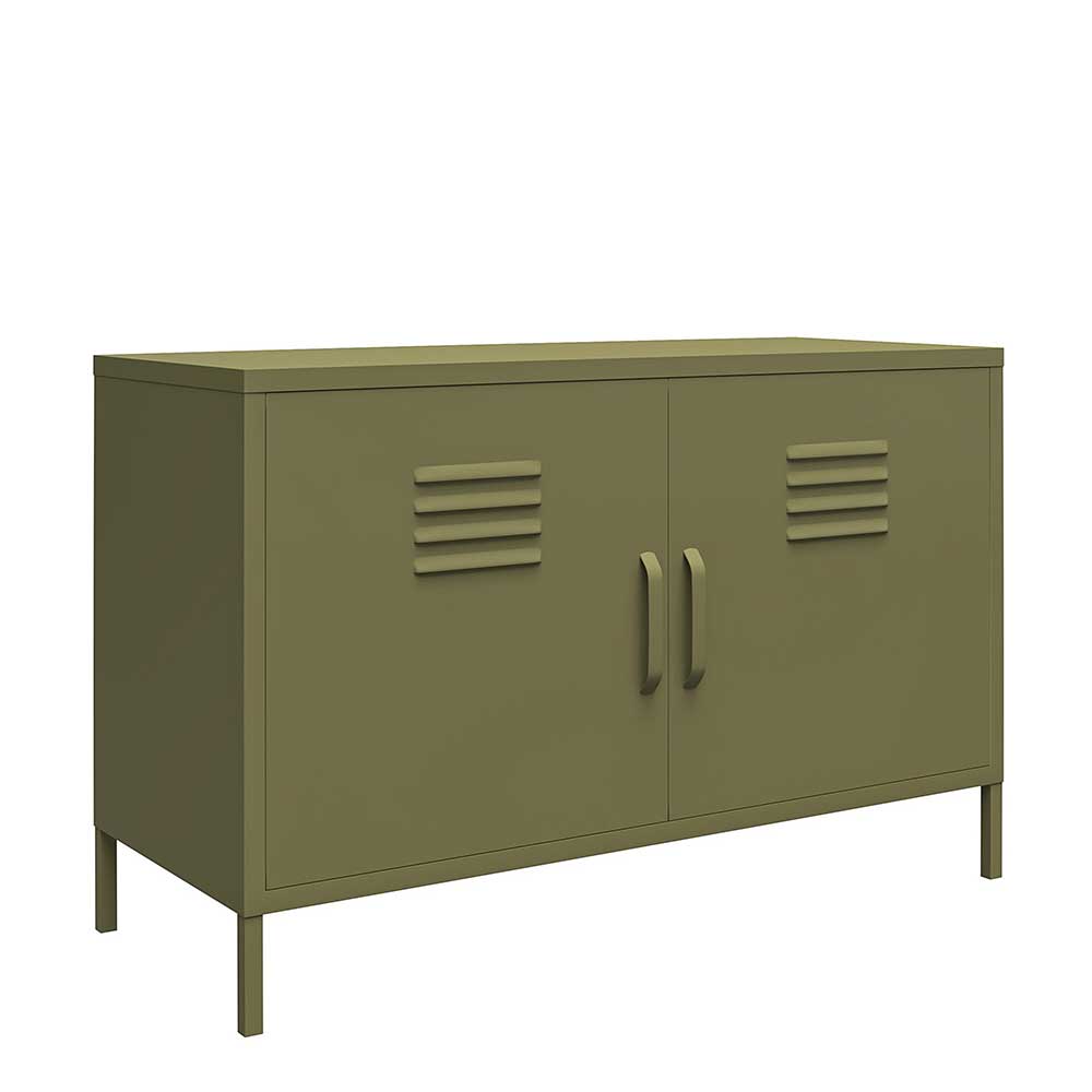 Sideboard Anya im Industry und Loft Stil mit Front in Spind Optik