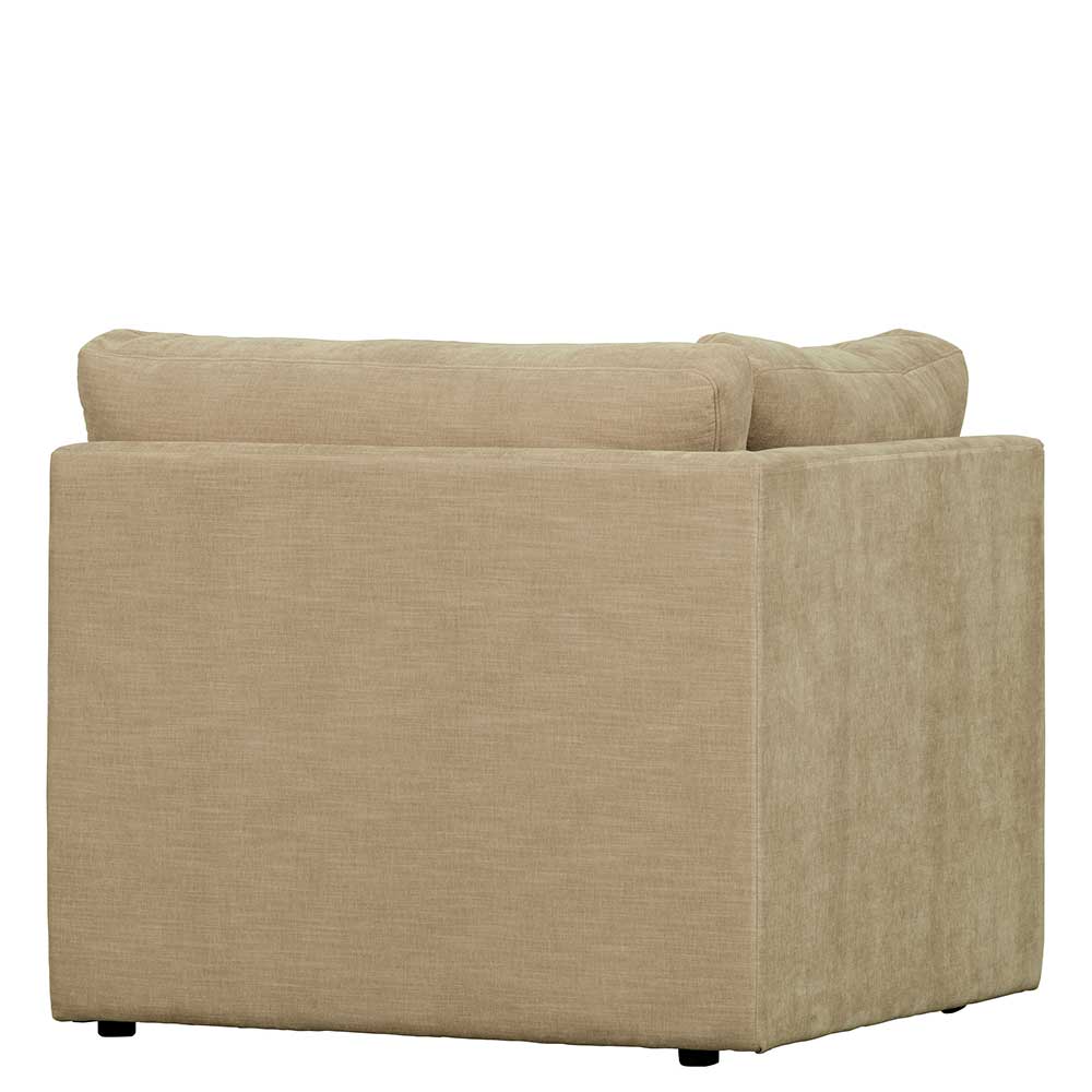 Eckelement Modulsofa Pilamonia in Beige mit Webstoff Bezug