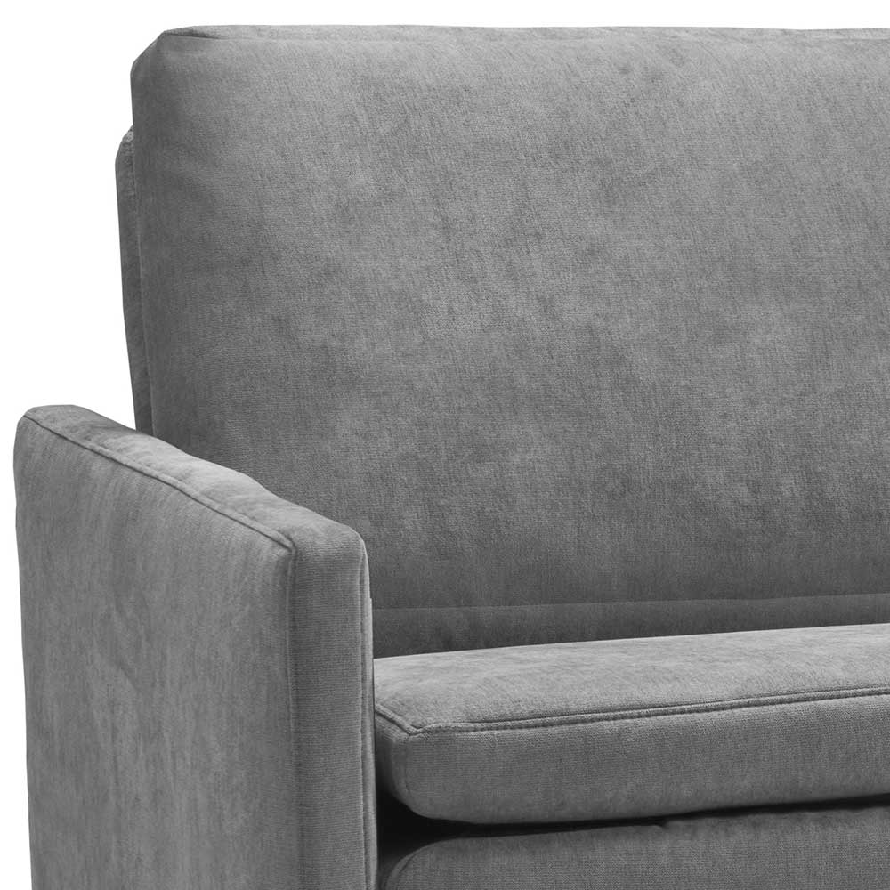 Modernes Kippsofa Dortina in Grau und Eichefarben