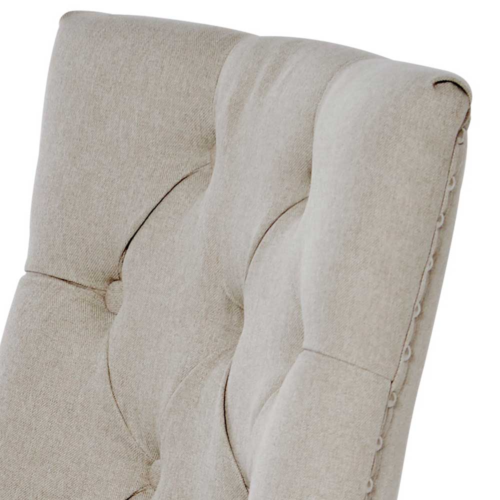 Esszimmerstuhl Vespania in Beige im Chesterfield Look