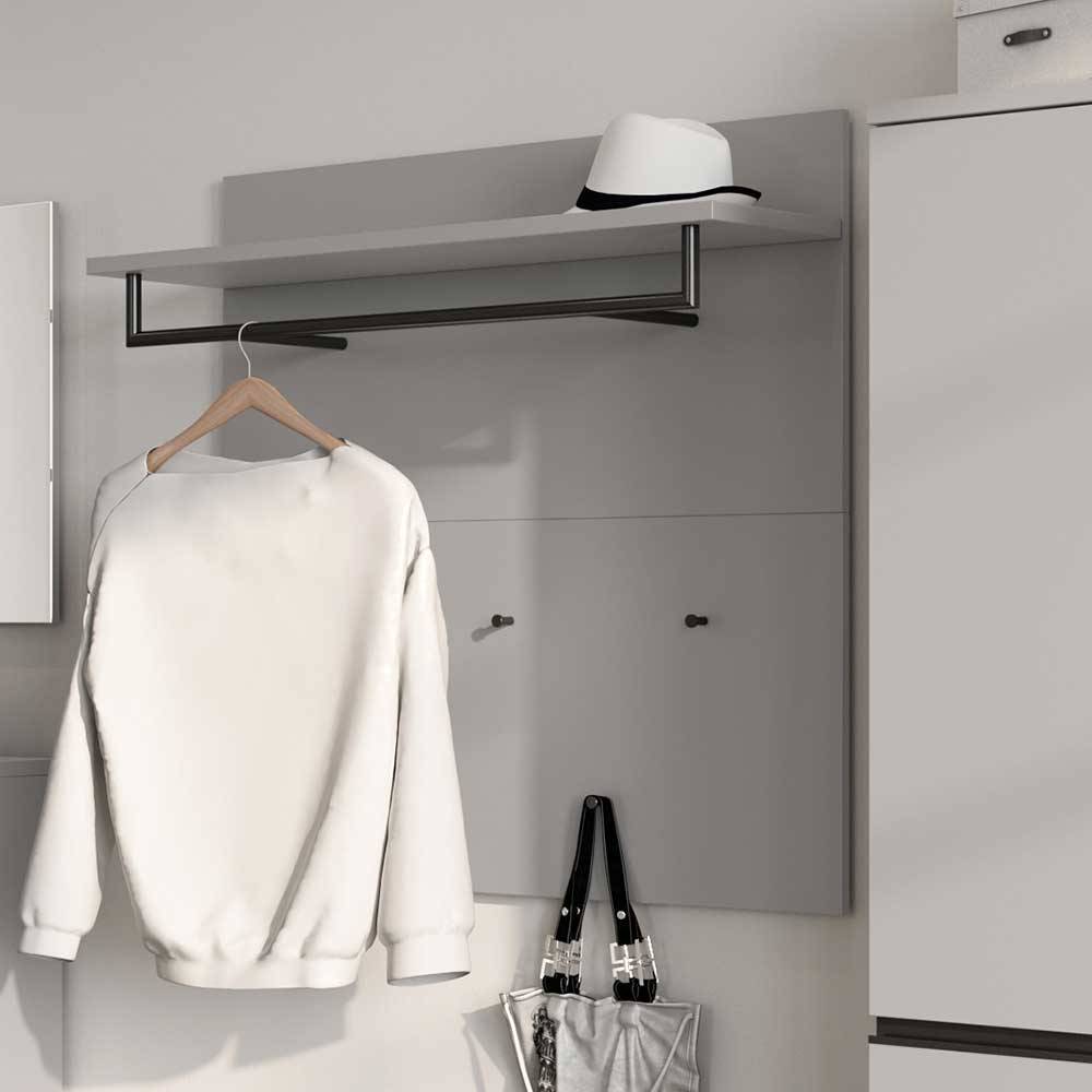 Wandgarderobe Tumeato in modernem Design - Grau