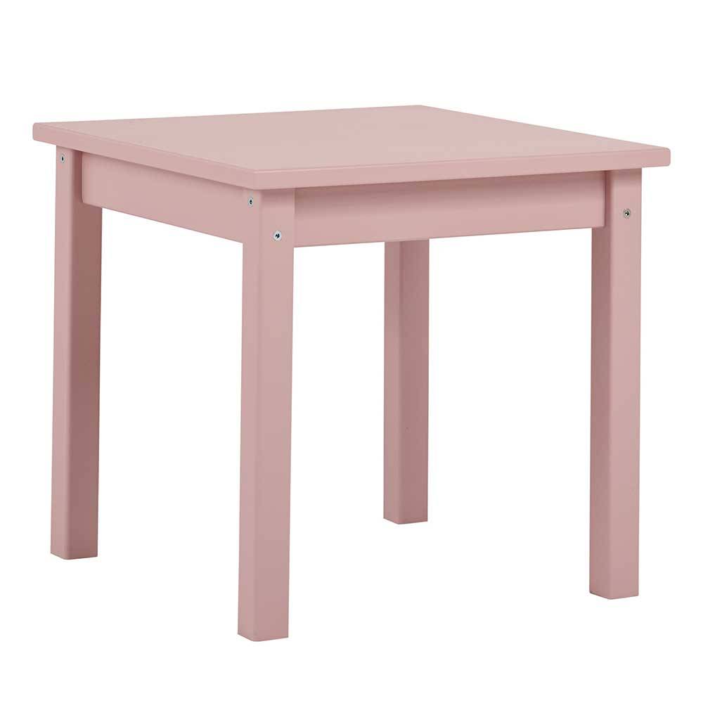 Kleiner Tisch Mina in Rosa - quadratische Form