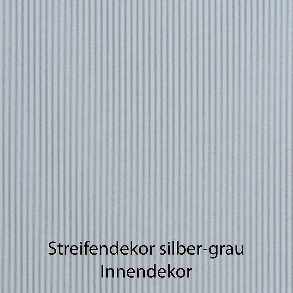 Schlafzimmerschrank modern Sanctos mit fünf Schubladen Front glasbeschichtet