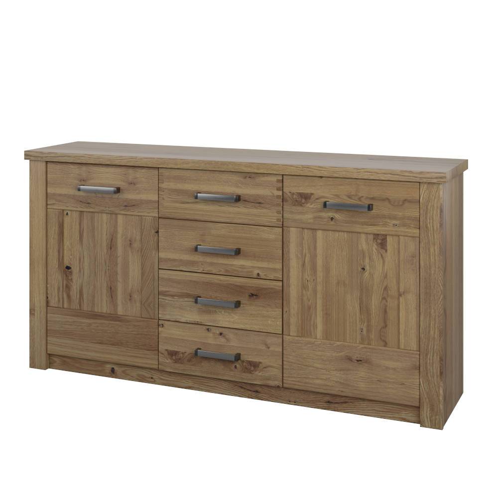 Sideboard Sasmina aus Asteiche Massivholz mit Drehtüren