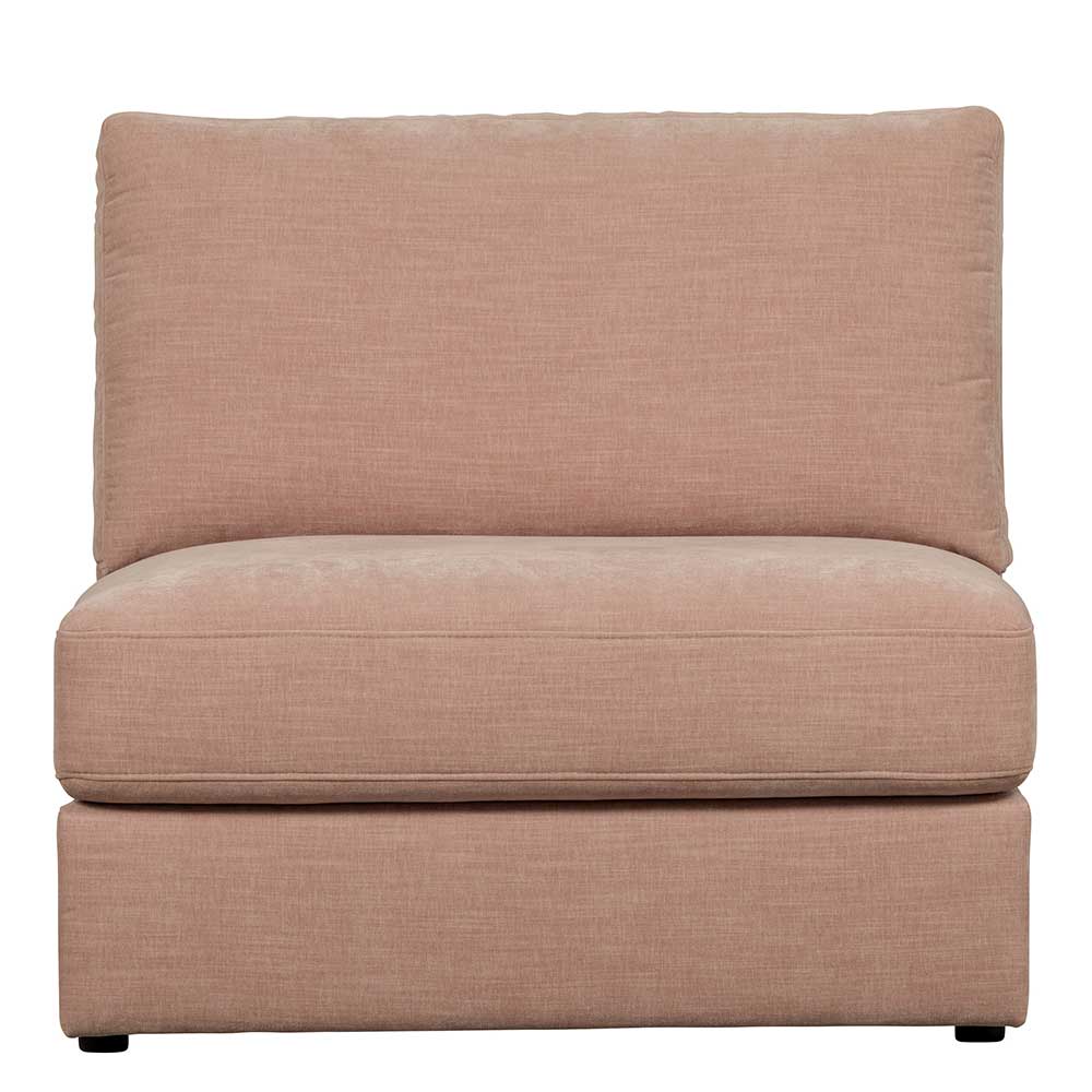 Moderne Modulsofa Element Couch Oktamian in Rosa Einsitzer