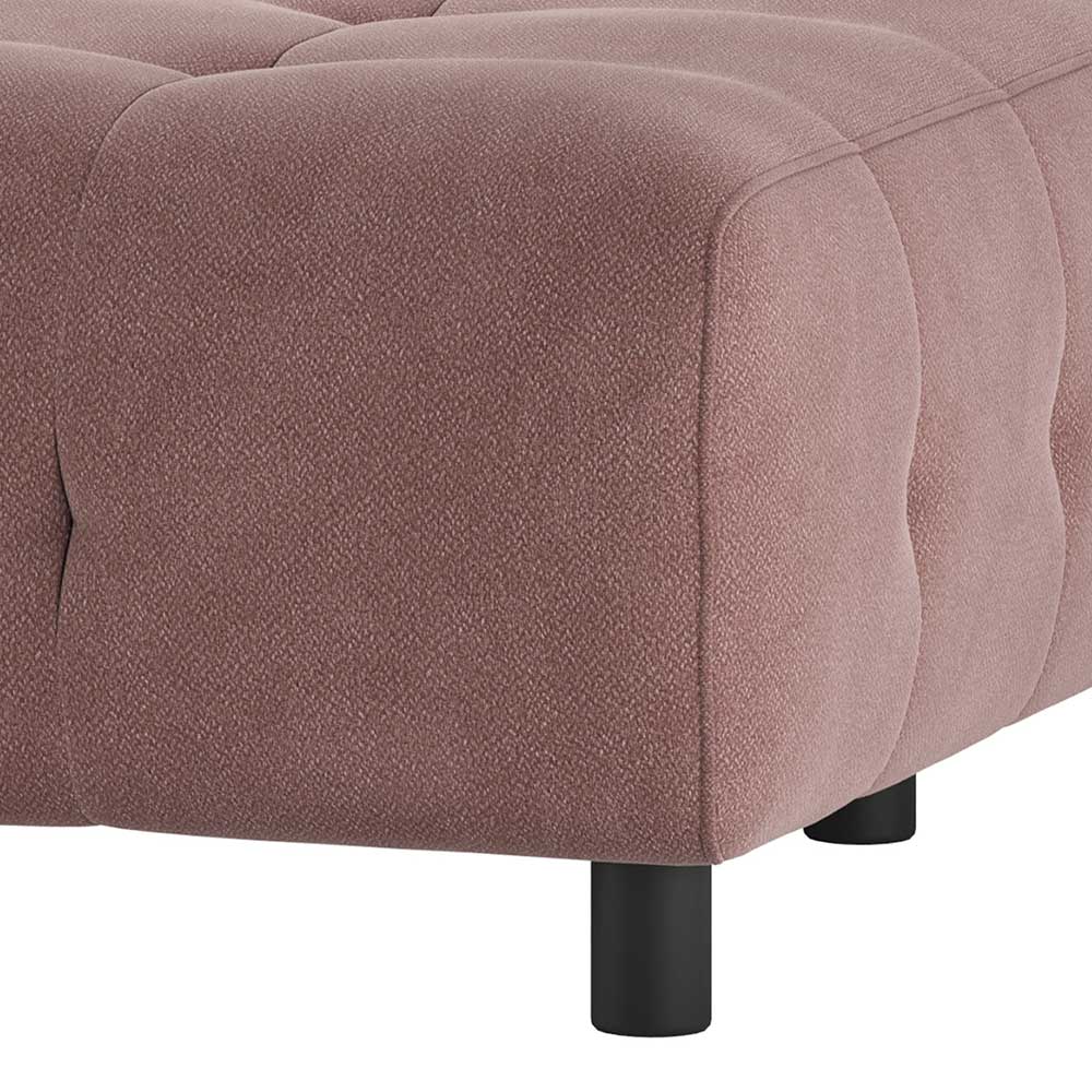 Modulares Couch Element Petrolina in Mauve aus Webstoff