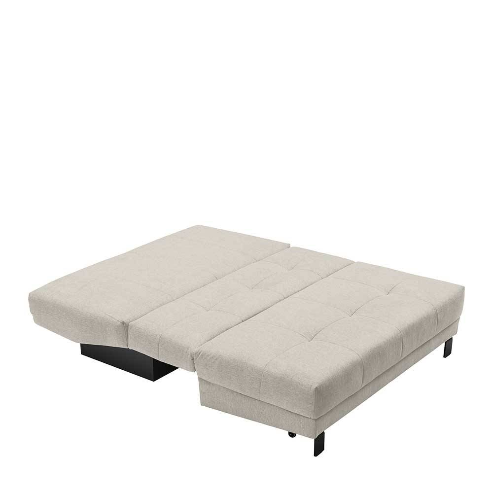 Zweisitzer Sofa Gesa mit Schlaffunktion in Beige