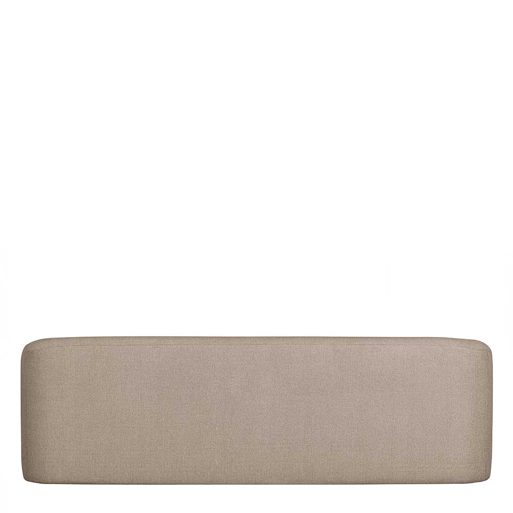 Skandi Design Dreier Sofa China in Beige mit Armlehnen