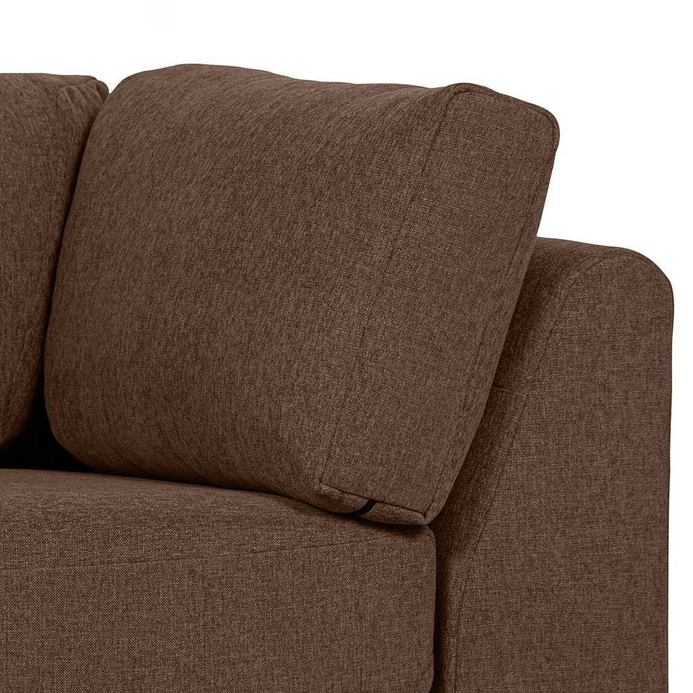 Lounge Element Chaiselongue Rio in Braun 200 cm breit